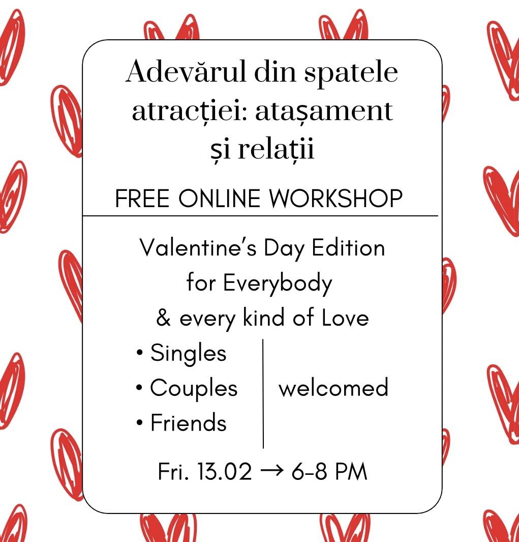 💘 Adevărul din spatele atracției: Webinar gratuit despre atașament și relații