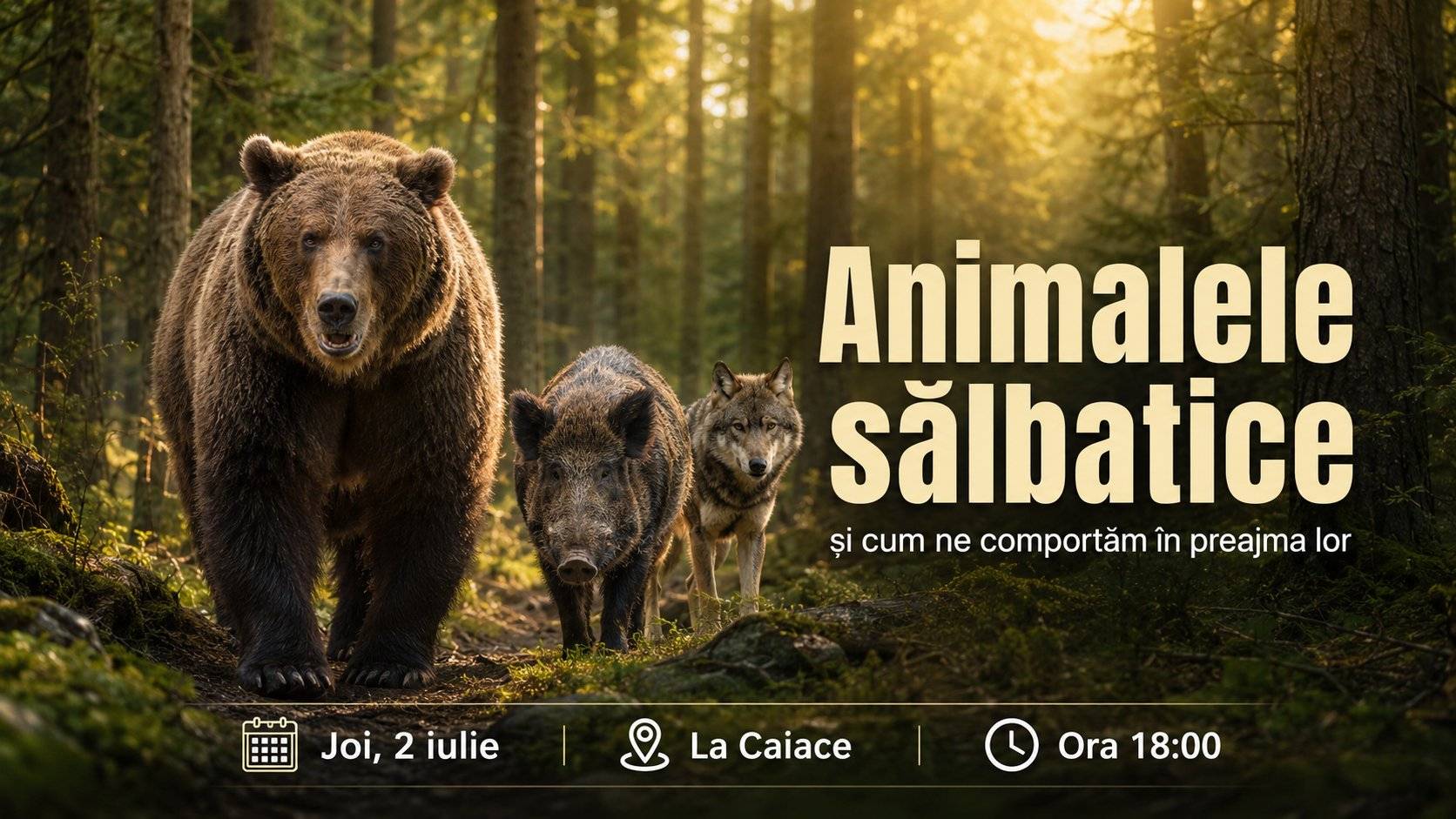 Animalele sălbatice și cum ne comportăm în preajma lor