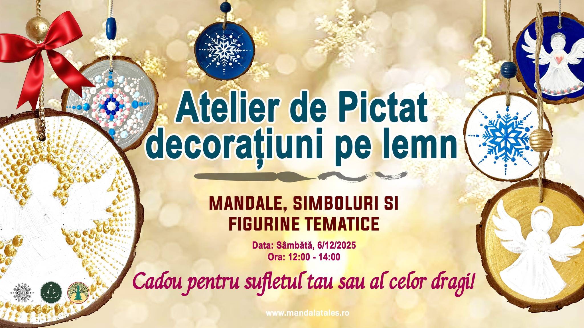 Atelier de pictat decoratiuni pe lemn: Mandale, Simboluri si Figurine Tematice