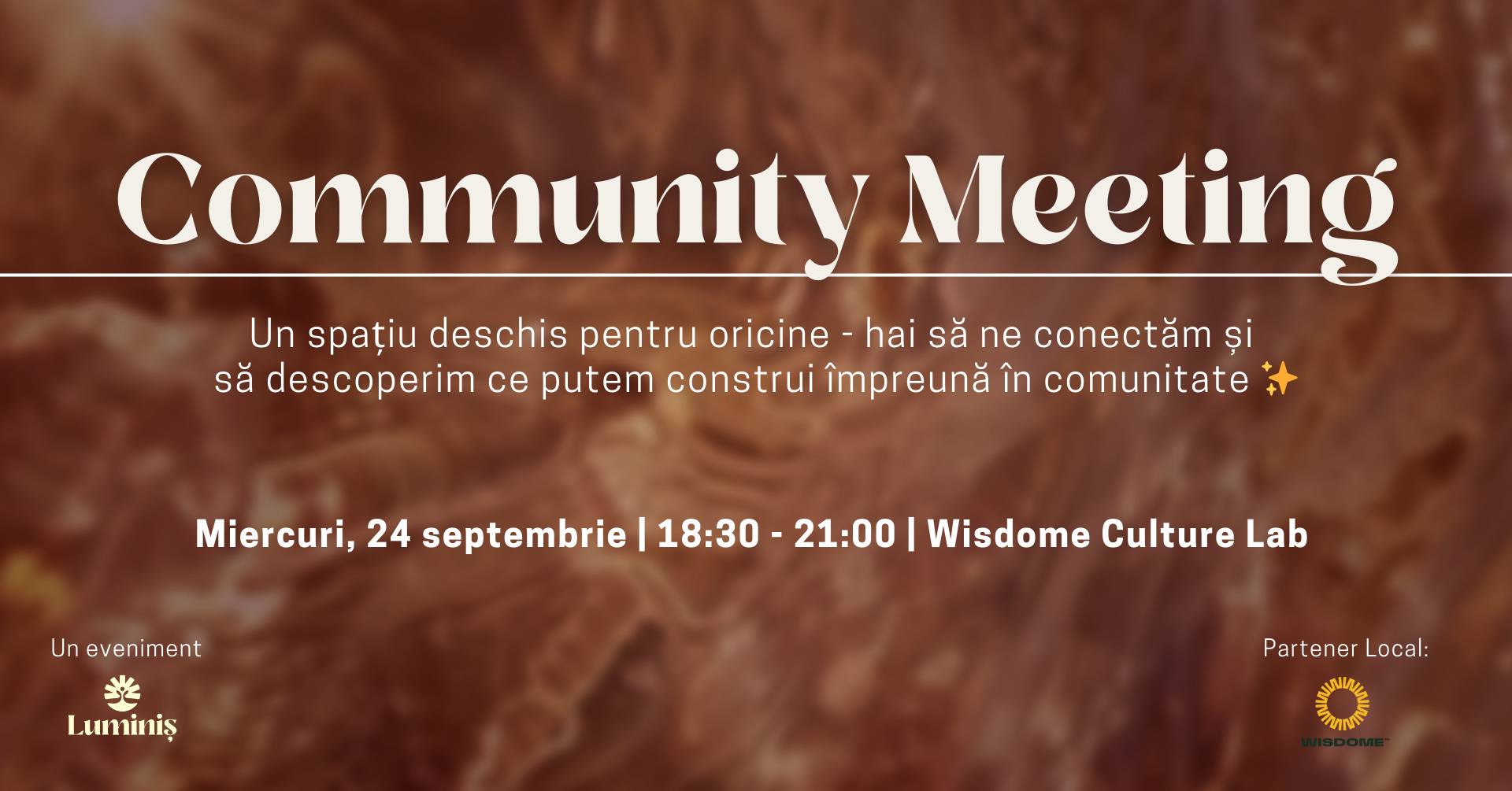 Community Meeting: Open for All ✨ Cluj Napoca 📍