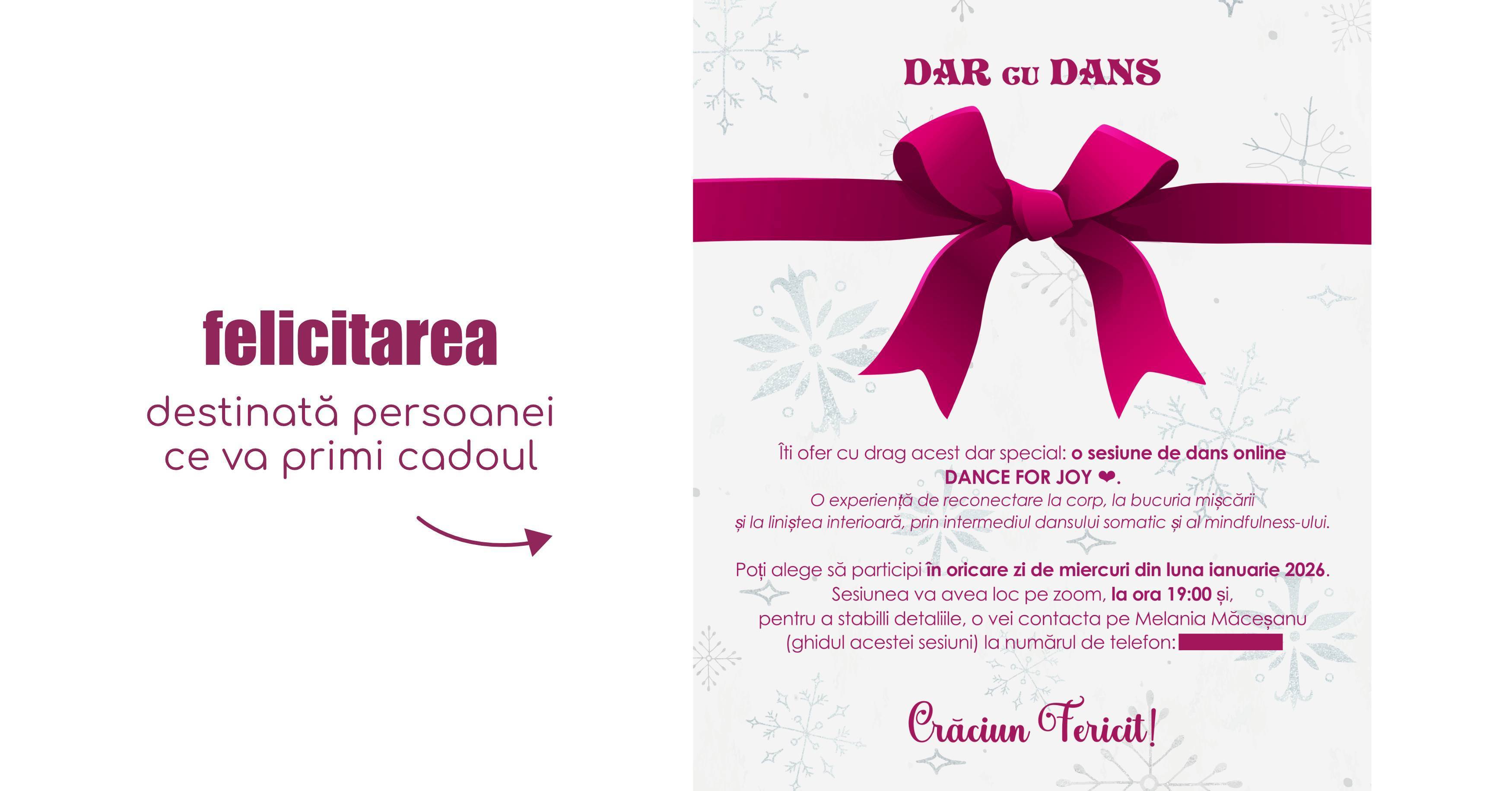 DAR cu DANS - oferă o sesiune de dans online