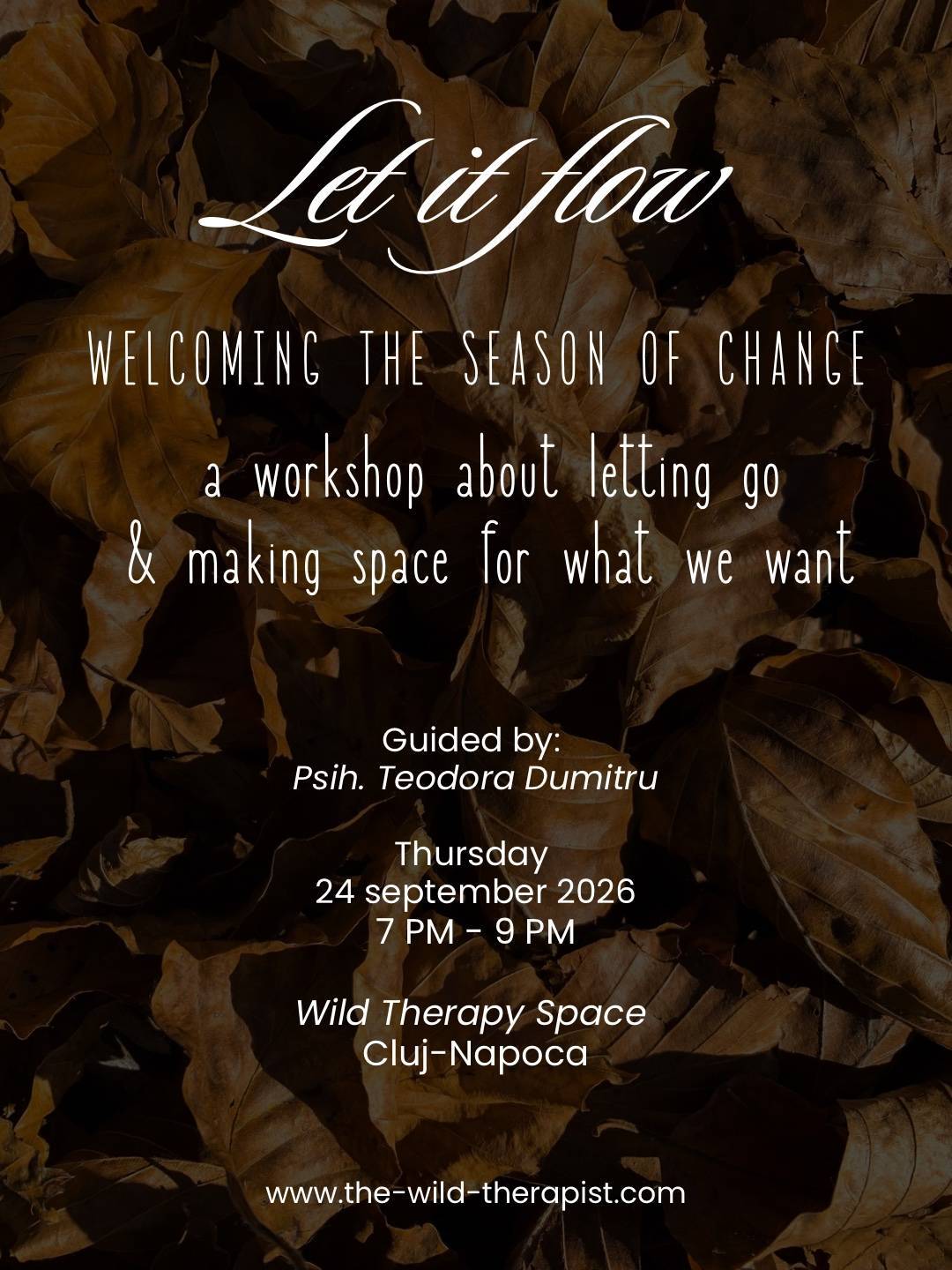 Let It Flow ~ Autumn Workshop 🌬️🍂