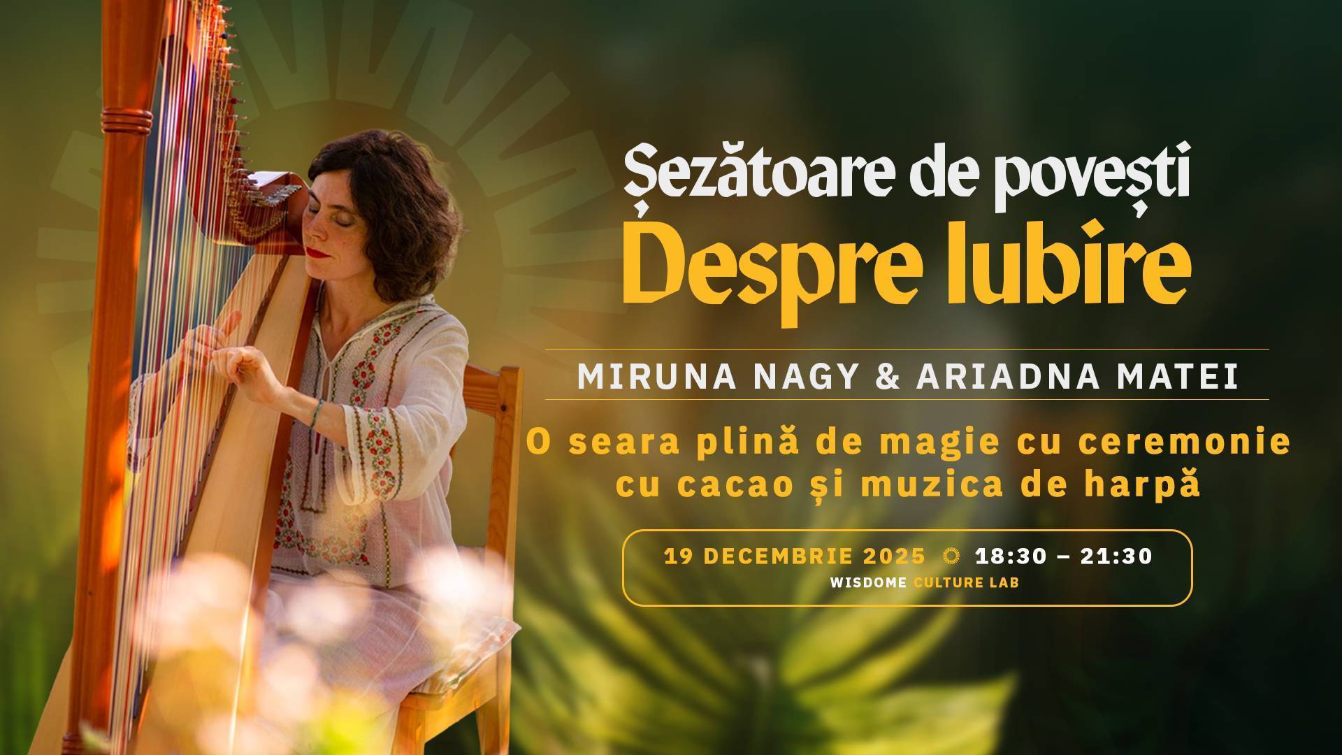 Șezătoare de povești despre Iubire - cu Miruna Nagy și Ariadna Matei