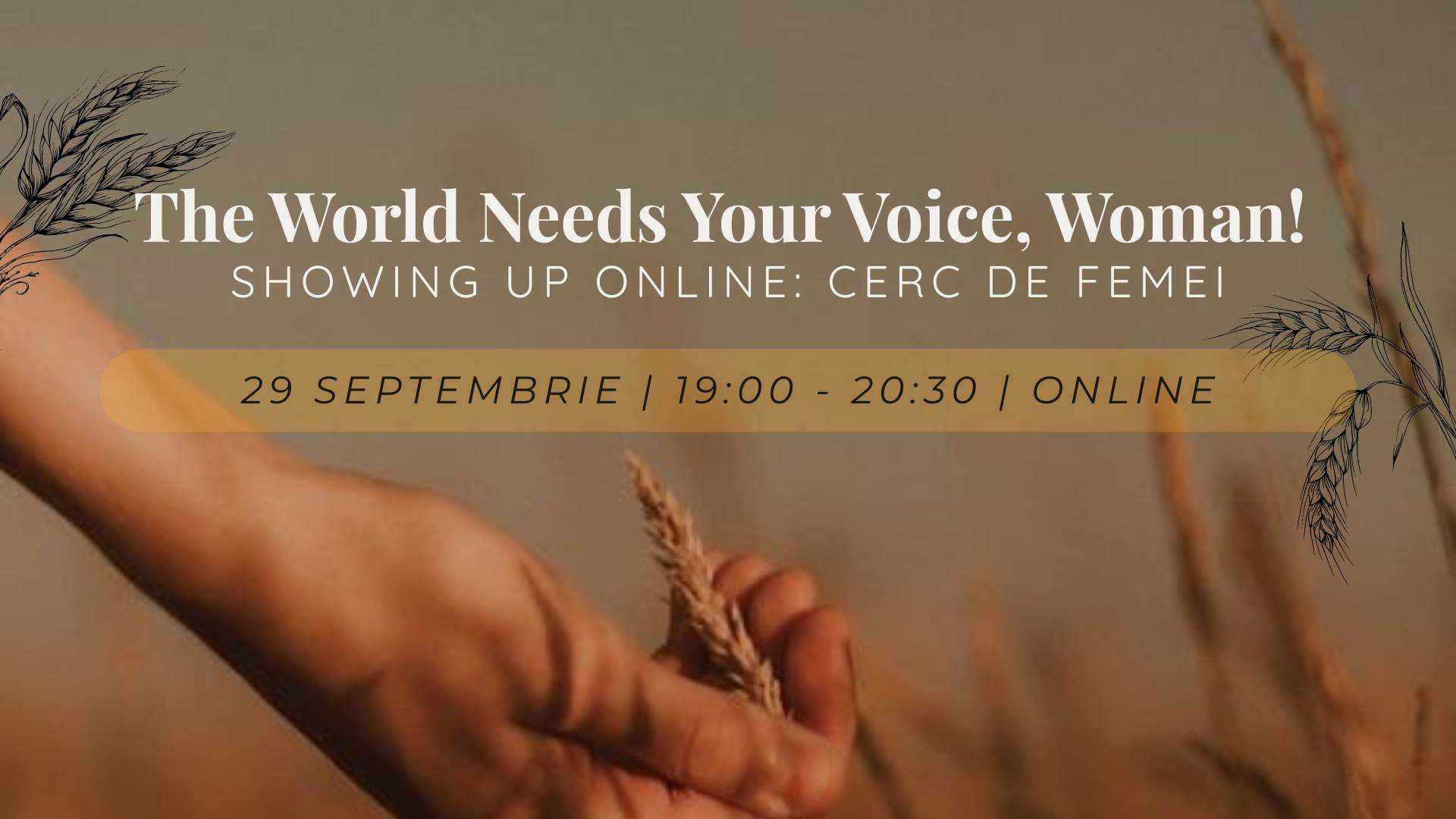 Showing up Online: Cerc de femei ✨