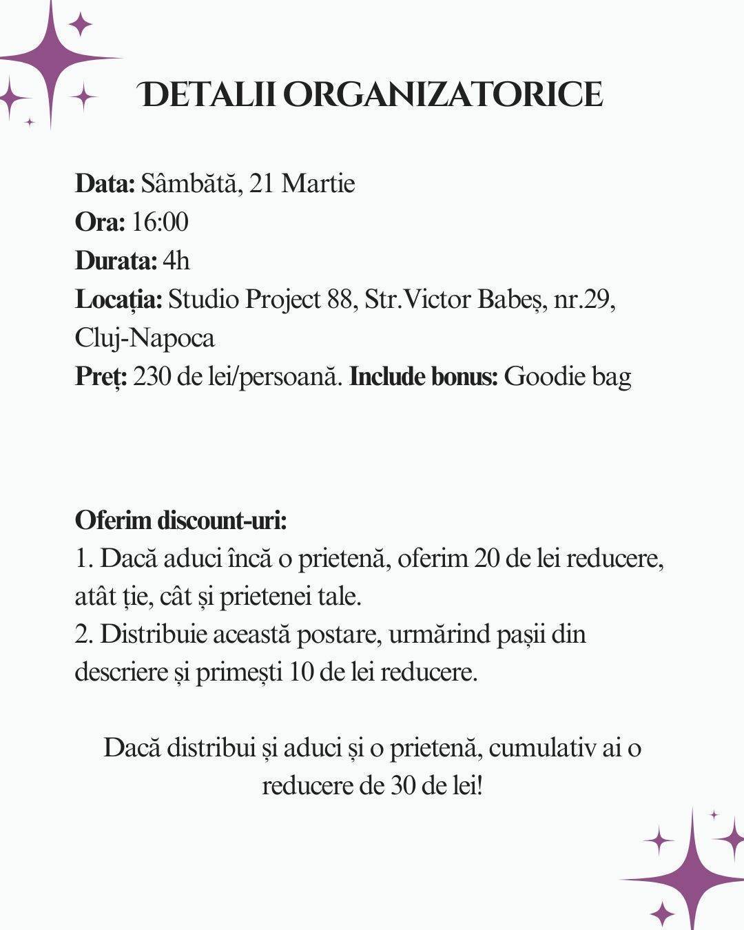 Workshop "Înapoi Acasă" - Arhetipul Fascinatoarei