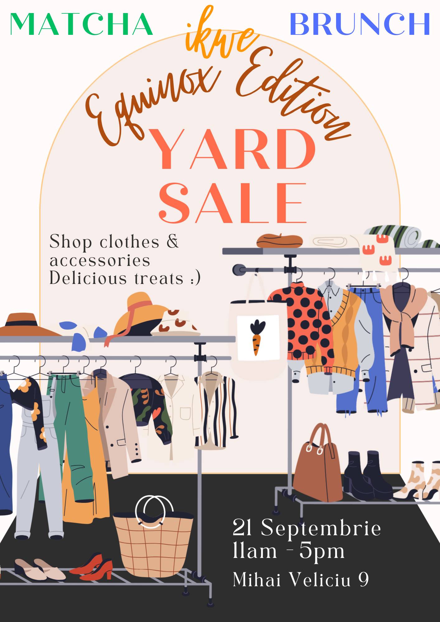 Yard Sale + Matcha & Brunch