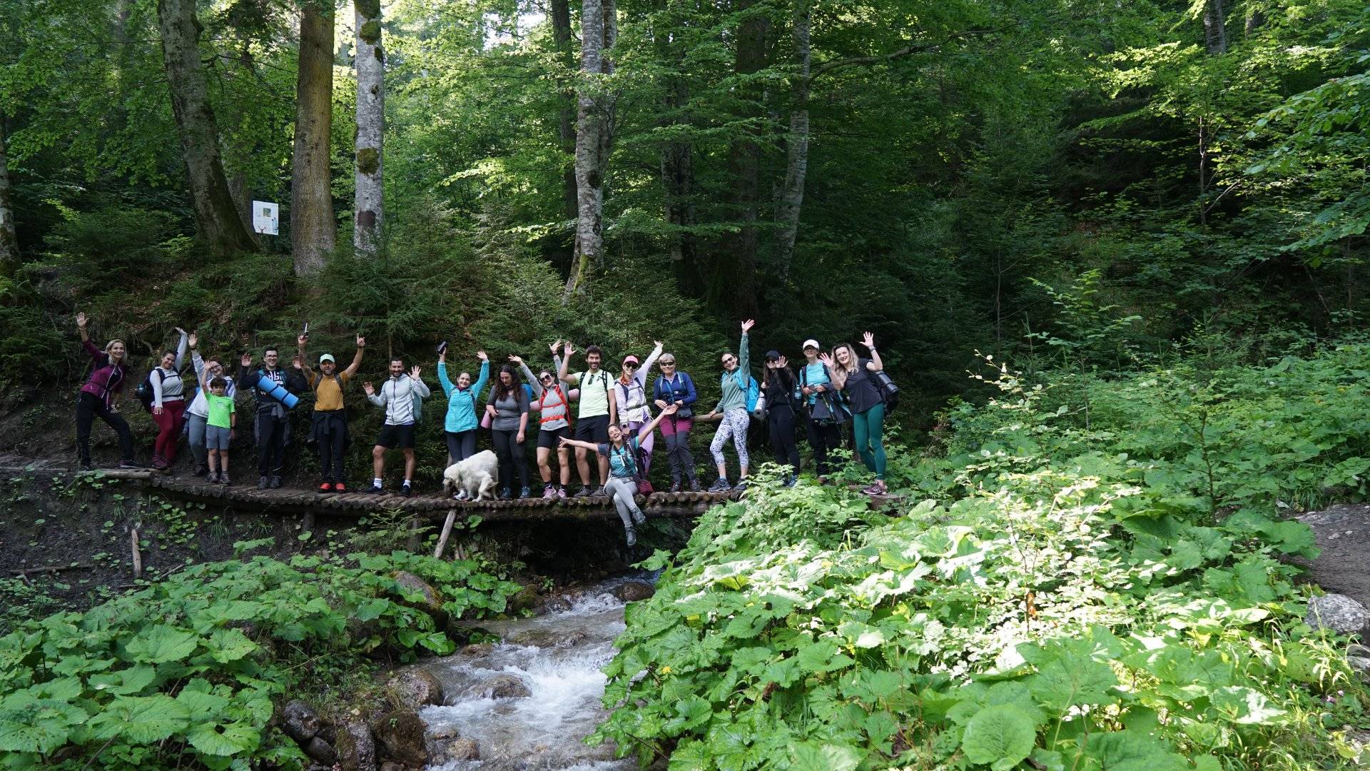 Yoga Hike 8 la Cabana Curmătura, în Piatra Craiului